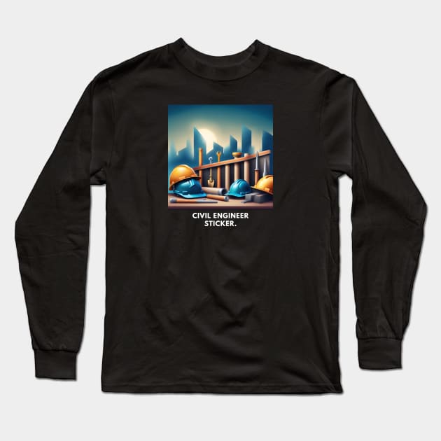 Civil engineer Long Sleeve T-Shirt by BlackMeme94